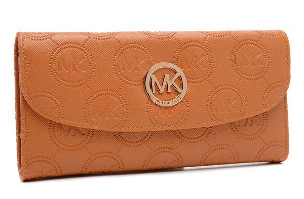 michael kors konvolutt monogram lommebok brun Sport Billige m3jc8